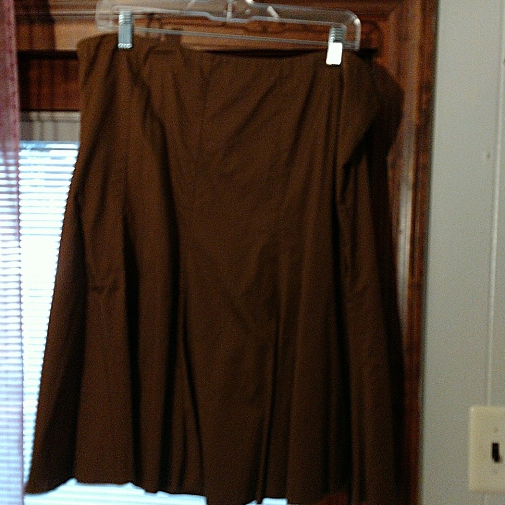 Chocolate brown New York & Co skirt
